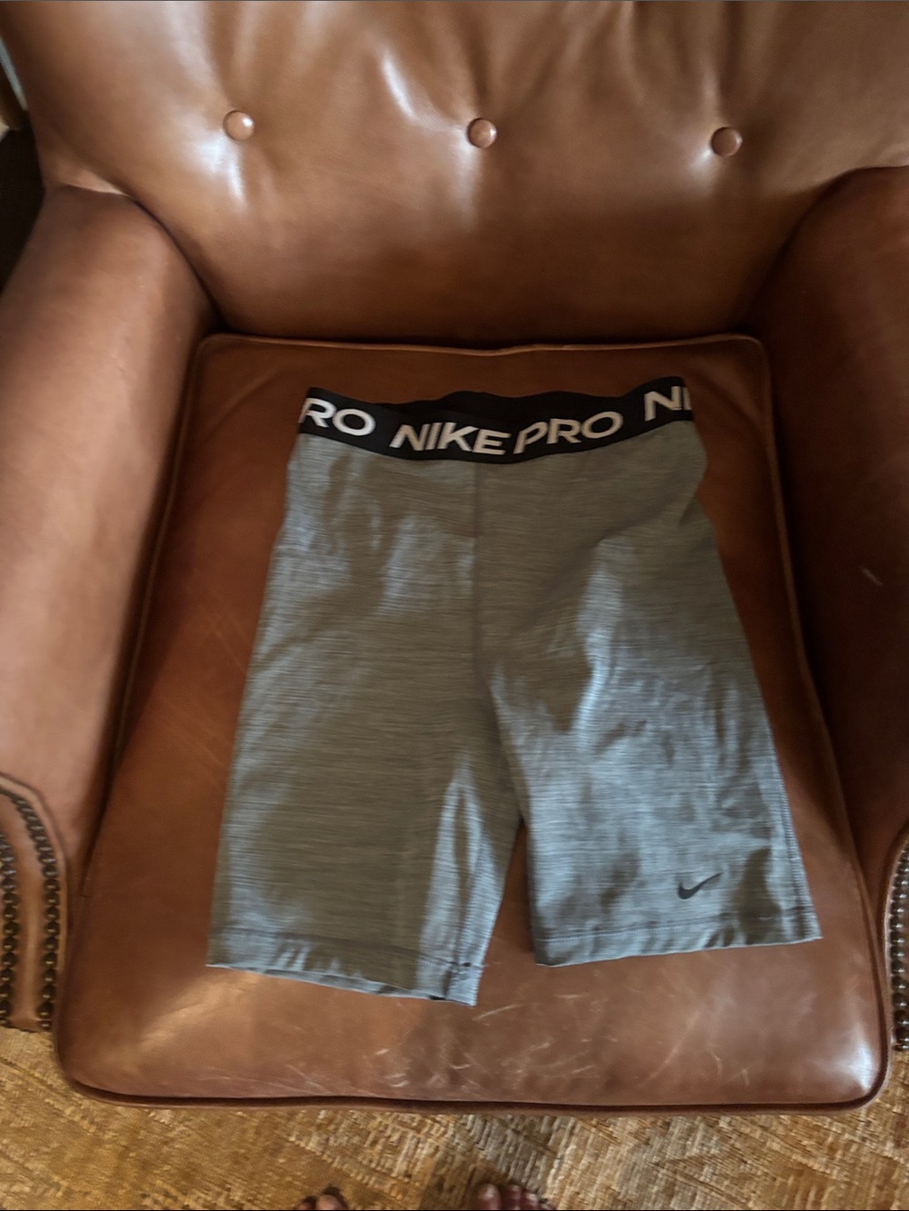 Nike Pro Gray Athletic Compression Shorts